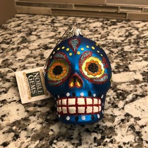 Noble Gems Sugar Skull Ornament by Kurt Adler